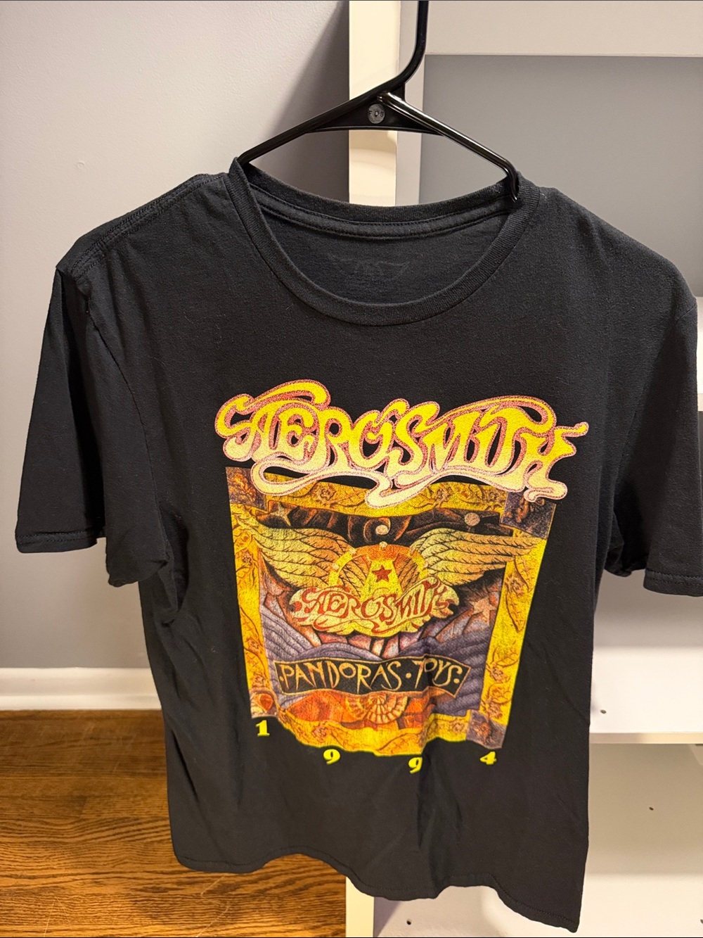 Black Graphic Aerosmith T-Shirt - Pandora's Toy Design